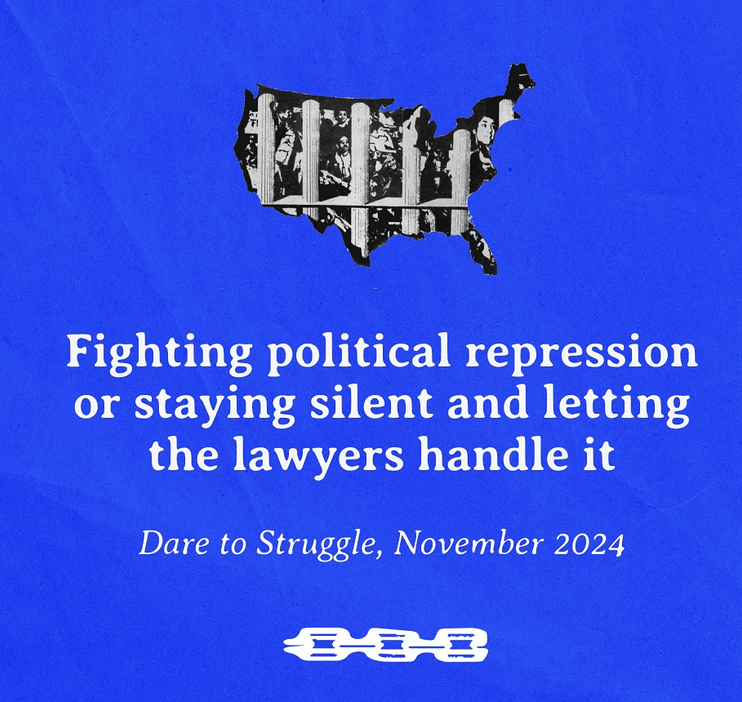 Fighting political repression or staying silent and letting the lawyers handle&nbsp;it