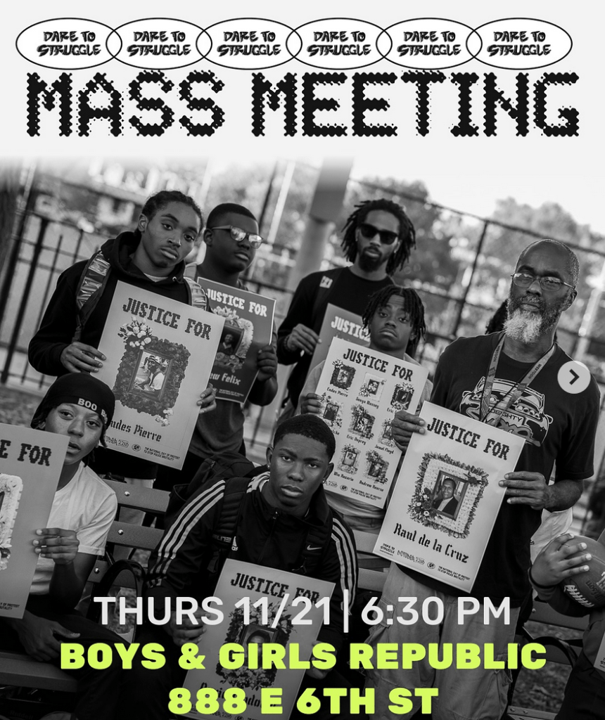 Nov 21st NYC Mass Meeting 6:30&nbsp;pm