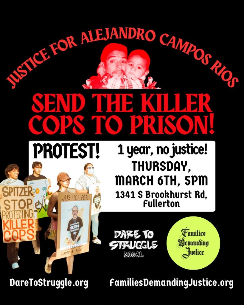PROTEST – Justice for Alejandro Campos&nbsp;Rios