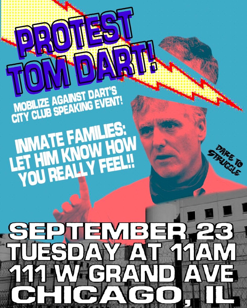 Protest Sheriff Tom Dart&nbsp;9/23