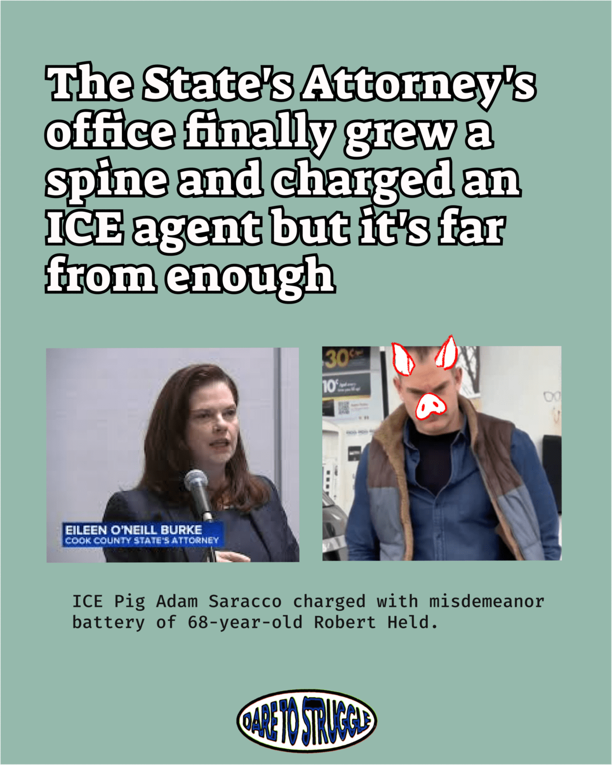 State’s Attorney’s office finally grew a spine & charged an ICE agent, but it’s far from enough 