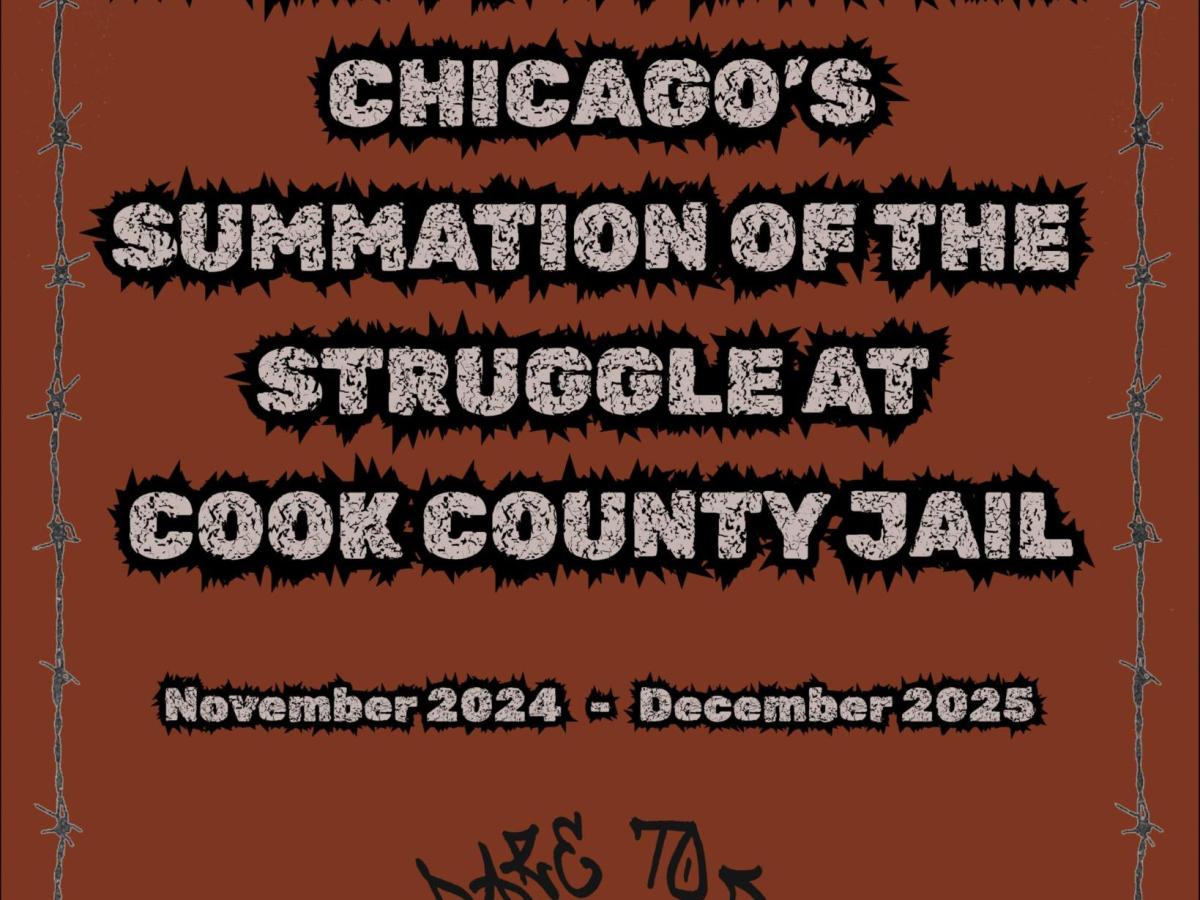Dare to Struggle Chicago x Cook County&nbsp;Jail