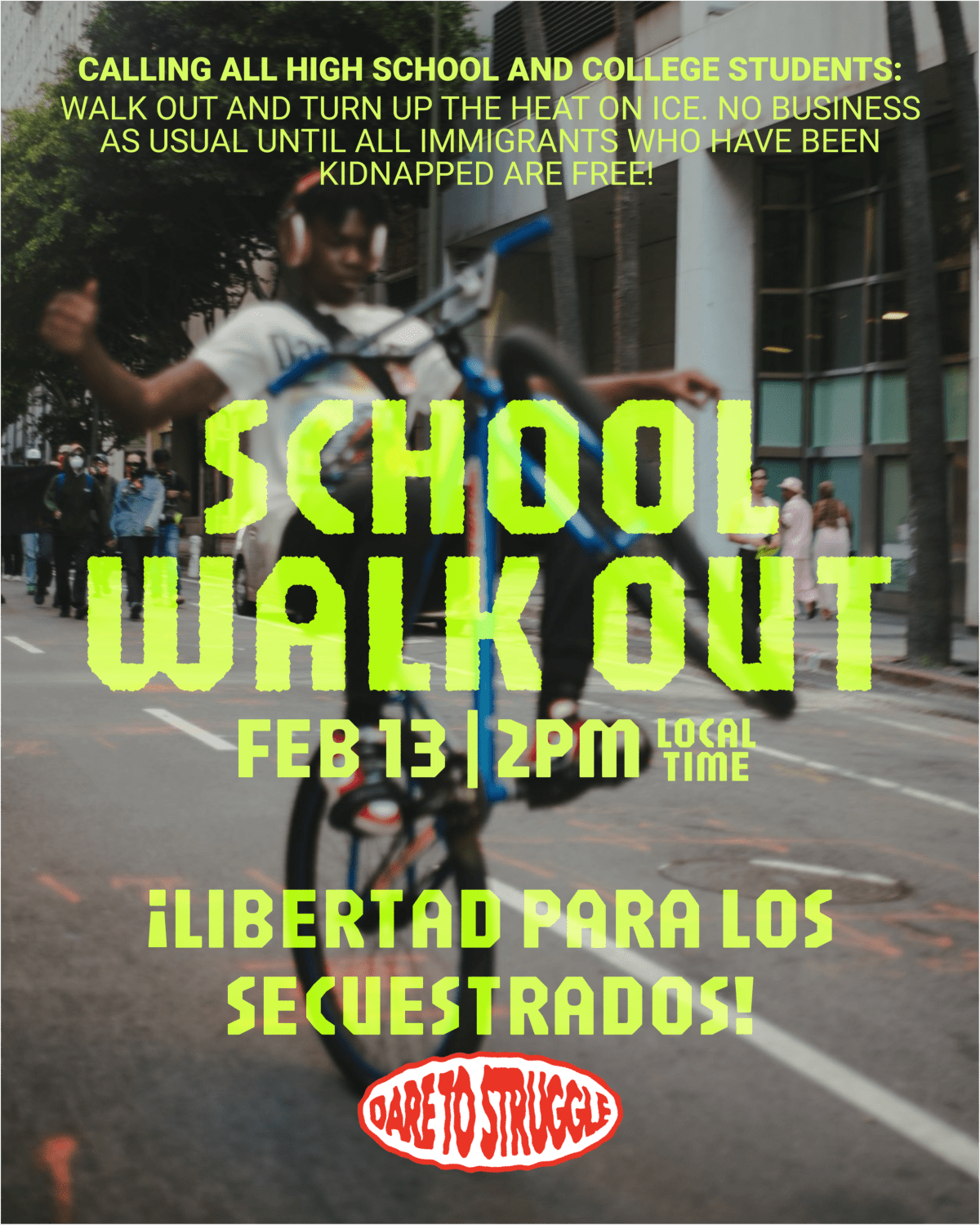 School Walkout: Feb 13 | 2pm local&nbsp;time