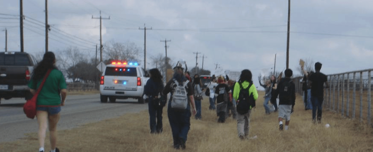 UPDATE: Activists confront east san Antonio school board meeting, demanding answers about student walkout punishments: in the days following, disciplinary action is&nbsp;walked-back.