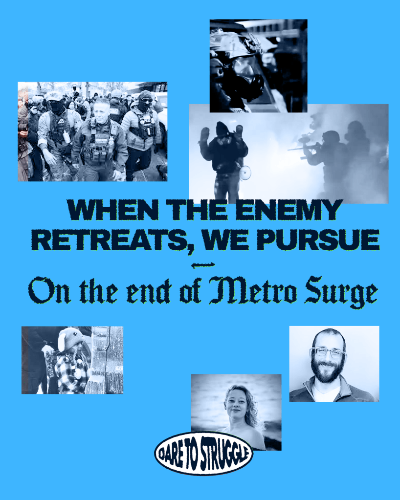 When the Enemy Retreats, We Pursue: On the end of Metro&nbsp;Surge