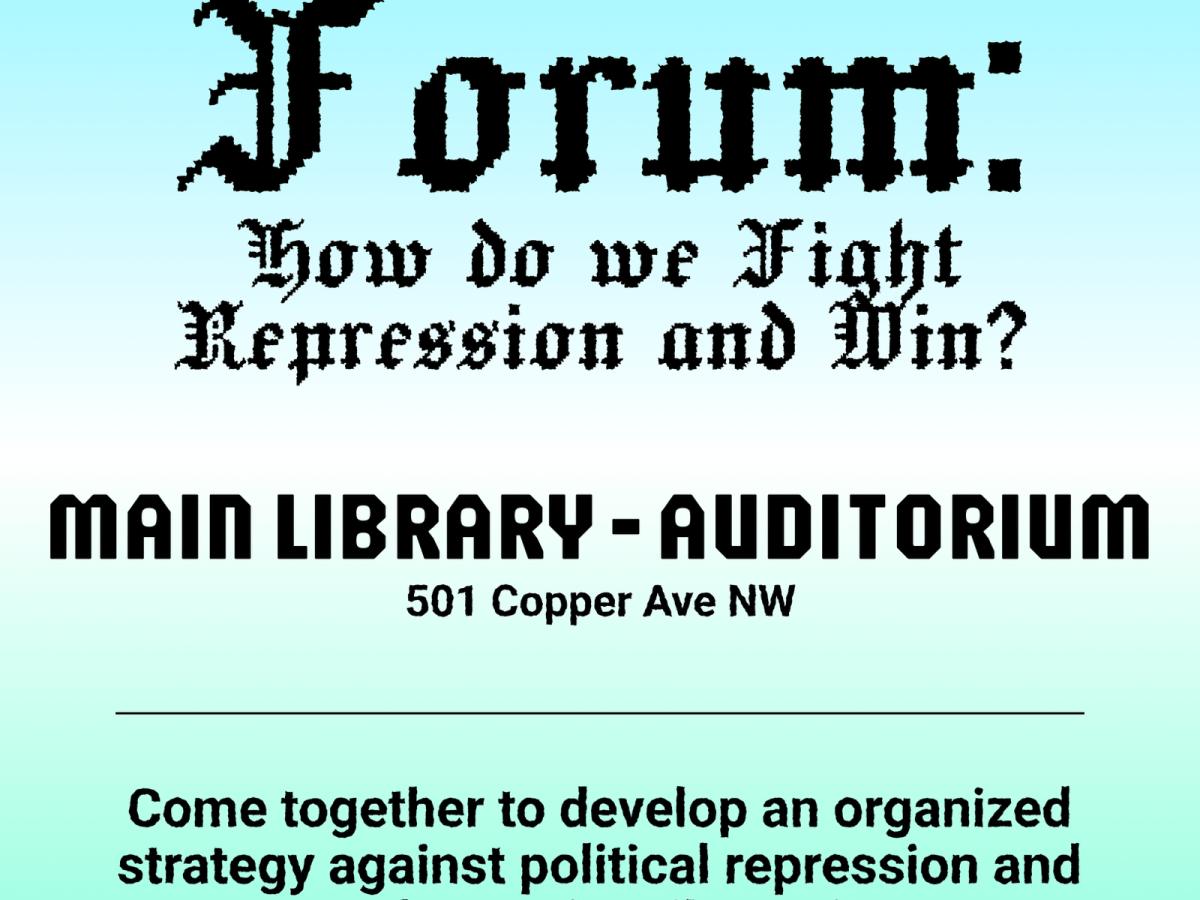Albuquerque Anti-repression forum