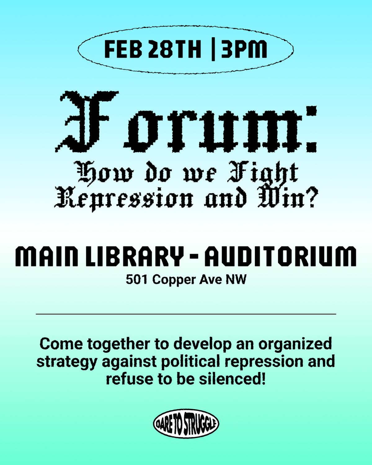Albuquerque Anti-repression forum