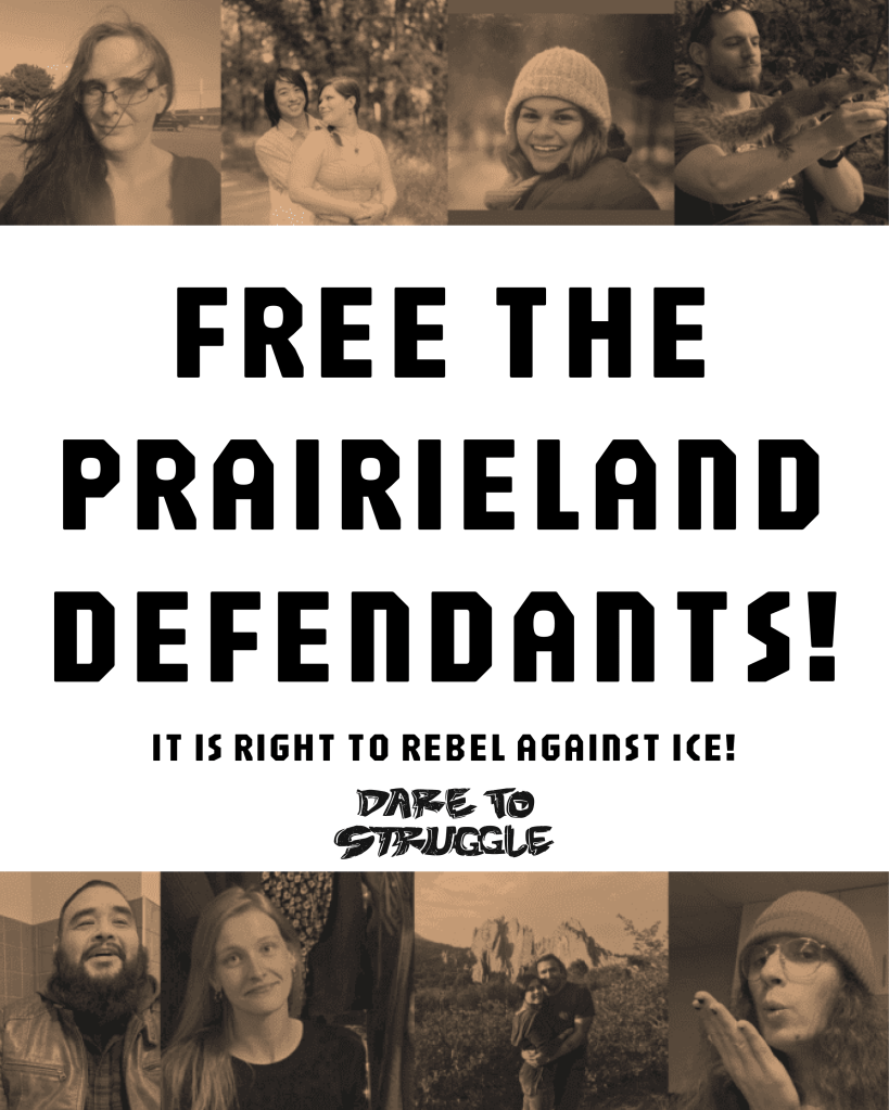 PROTEST TO FREE THE PRAIRIELAND DEFENDANTS: WEDNESDAY&nbsp;3/11