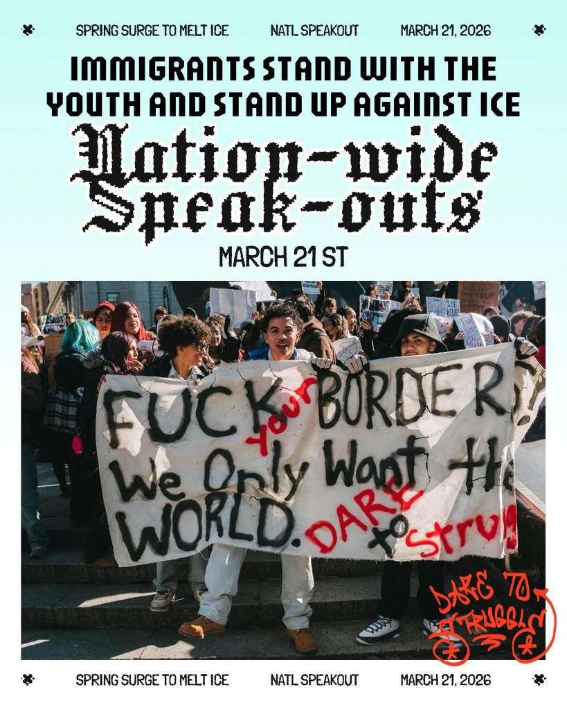 Nation-Wide Speak-Outs March&nbsp;21st