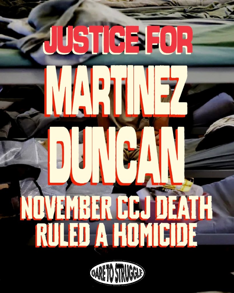 November 2025 death in CCJ ruled a homicide