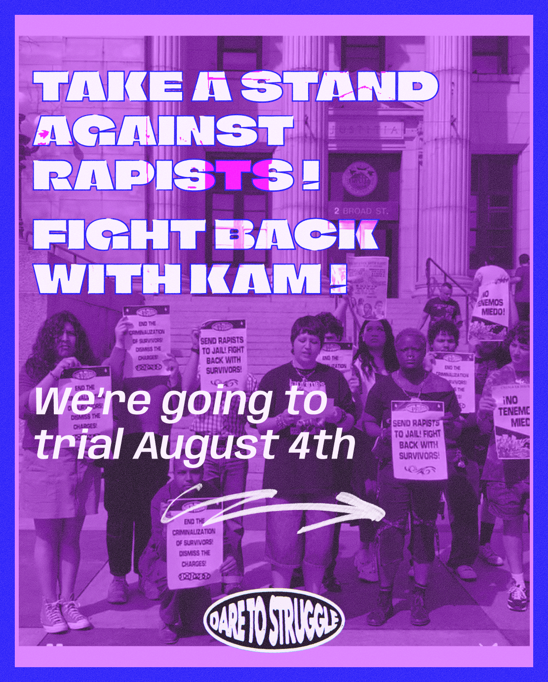Take a Stand Against Rapists! Fight back with&nbsp;Kam!