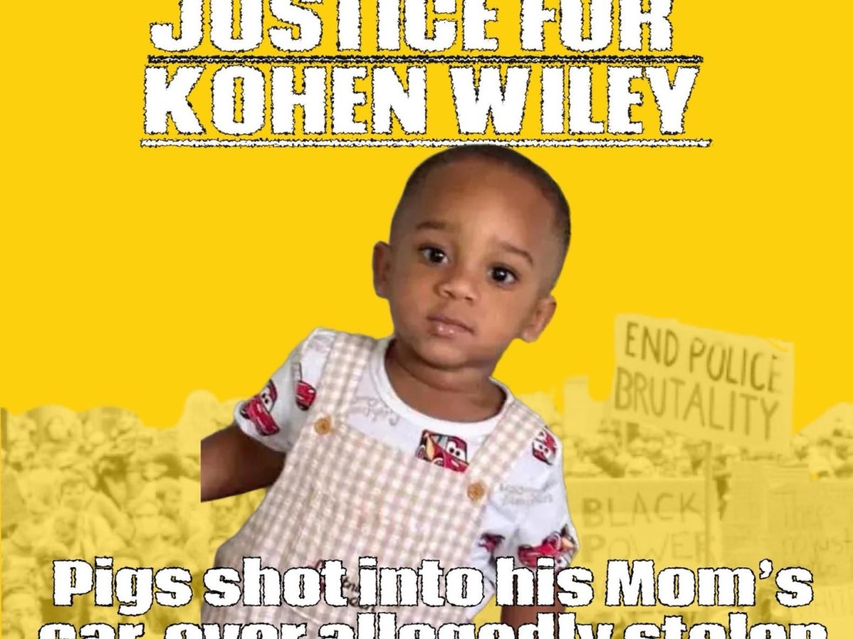 Take out Flyers Exposing the Police Killing of Kohen&nbsp;Wiley