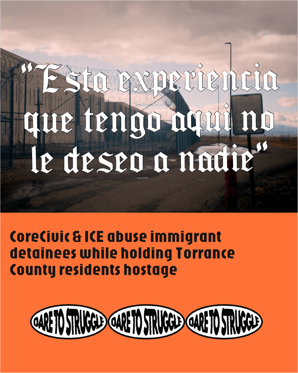 CoreCivic & ICE abuse immigrant detainees while holding Torrance Co residents&nbsp;hostage