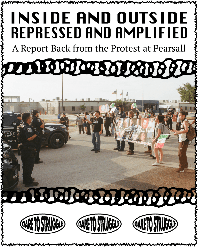 Inside and Outside, Repressed and Amplified: A Report Back from the Protest at&nbsp;Pearsall