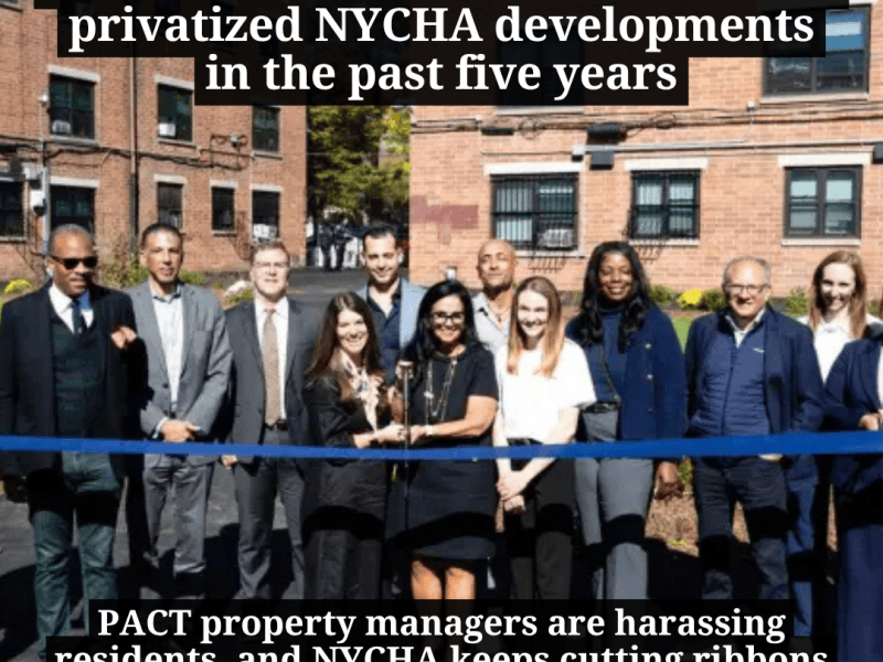 There were 12,500 eviction cases in privatized NYCHA developments in the past five&nbsp;years